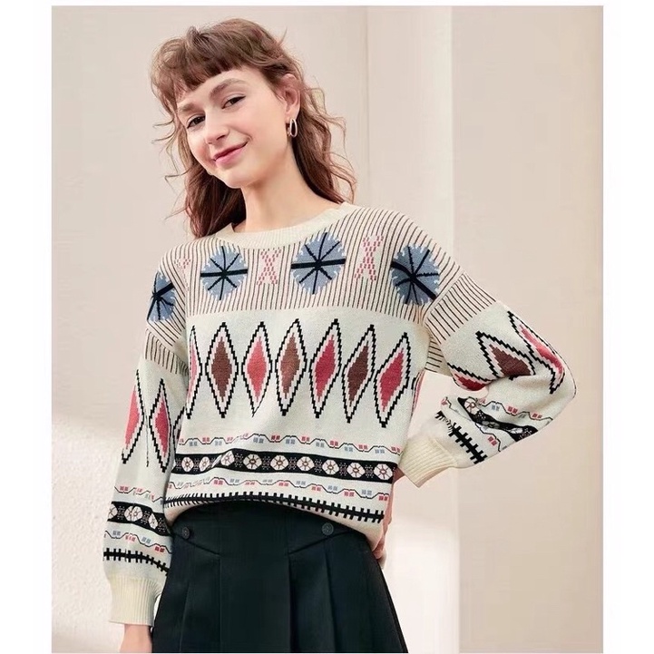 Áo len hoạ tiết