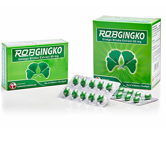 Hoạt huyết dưỡng não Robgingko - Hỗ trợ giúp tăng cường tuần hoàn não, cải thiện trí nhớ (100 viên)