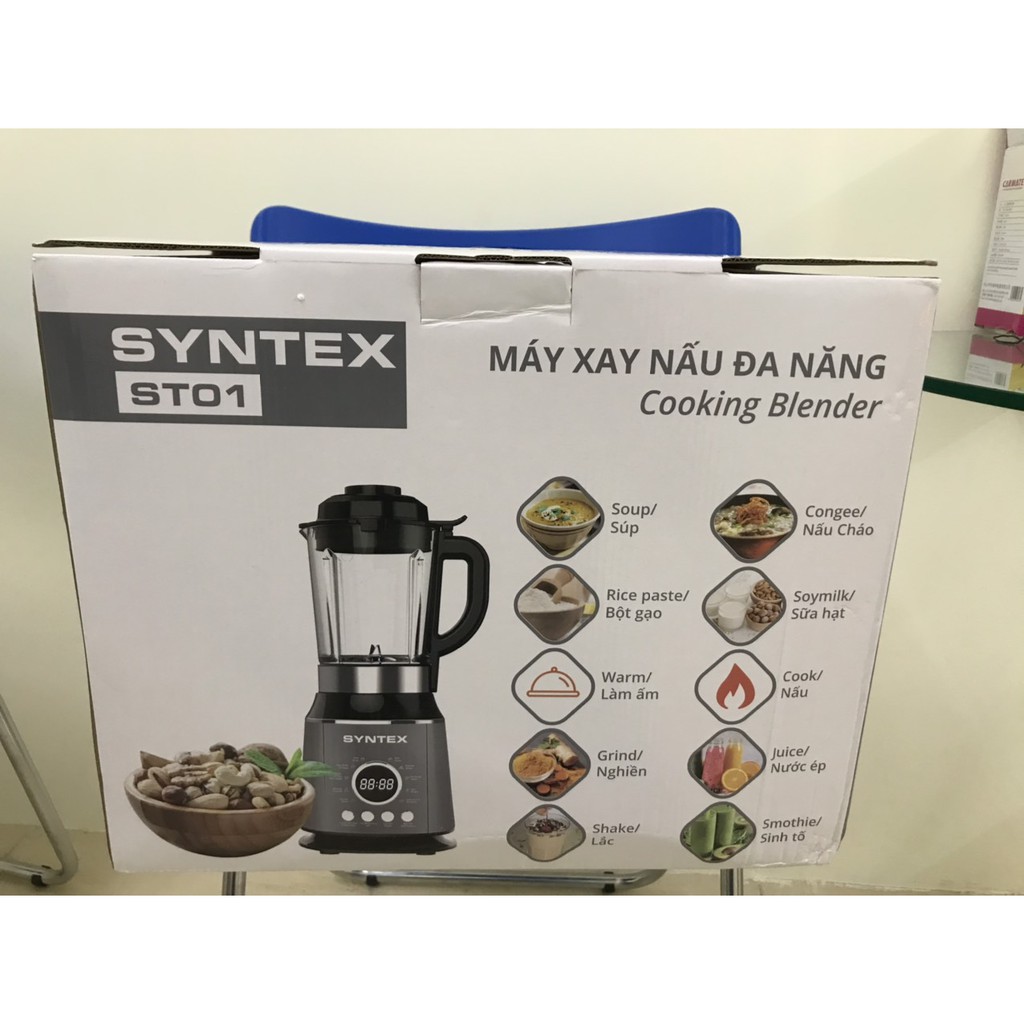 MÁY XAY NẤU ĐA NĂNG CÔNG NGHỆ MỚI SYNTEX  2 L TẶNG KÈM CHAI THỦY ĐỰNG SỮA HẠT❤️  BẢO HÀNH 2 NĂM