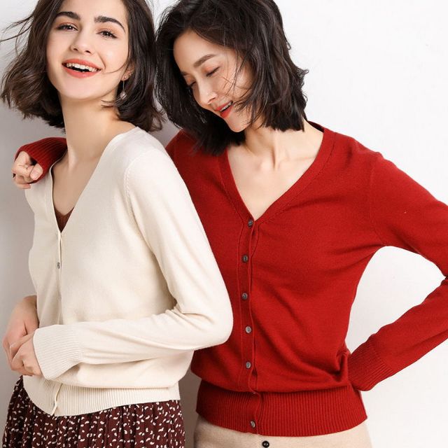 MS100 Áo len cardigan lông cừu xuất Nhật (hàng nhà máy Quảng Châu)