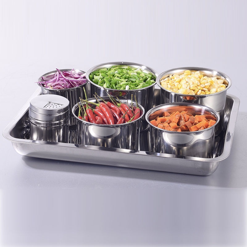 Hộp Đựng Gia Vị Bằng Thép Không Gỉ Dày Dặn Có Nắp Đậy