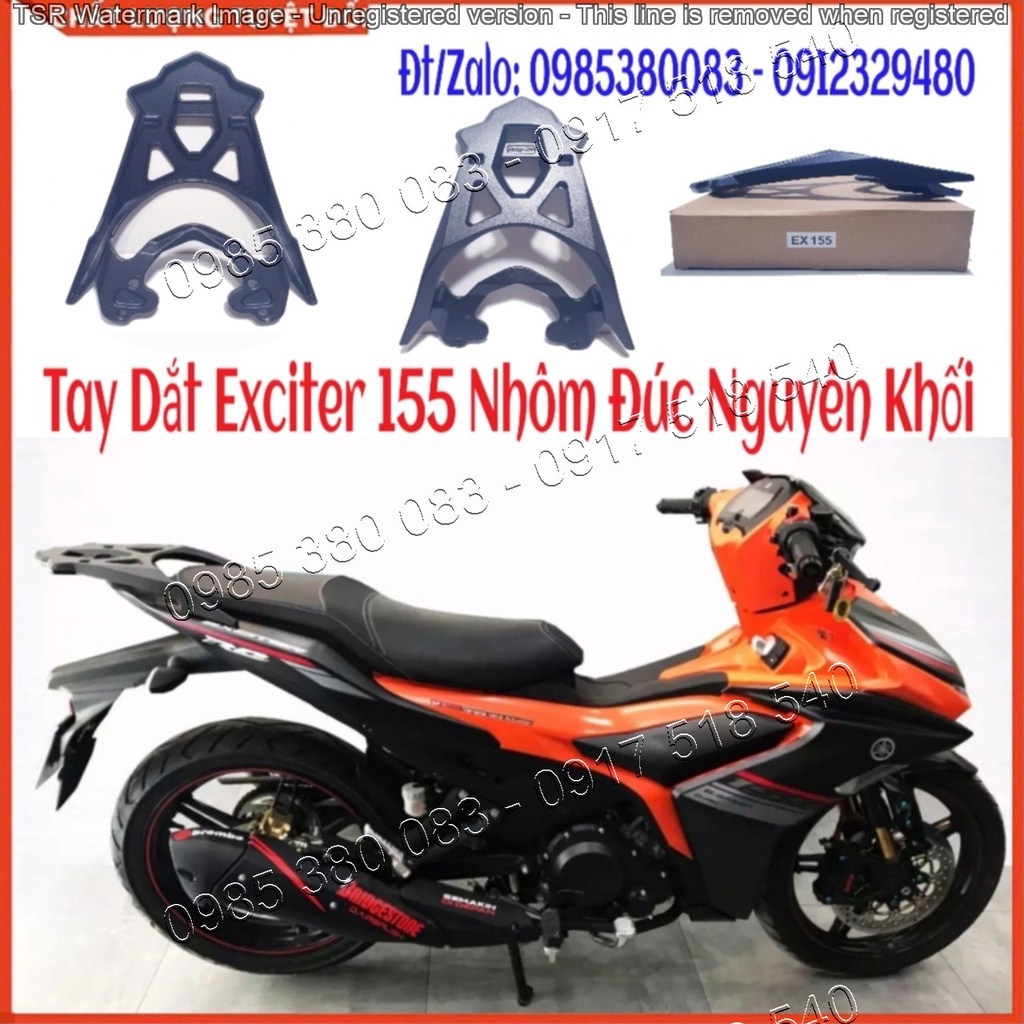 Tay Dắt Nhôm Đúc Cho Ex 155, Yamaha EXCITER 155 Kiểu Moto Art Mẫu Mới 2021 Nhôm Nguyên Khối.