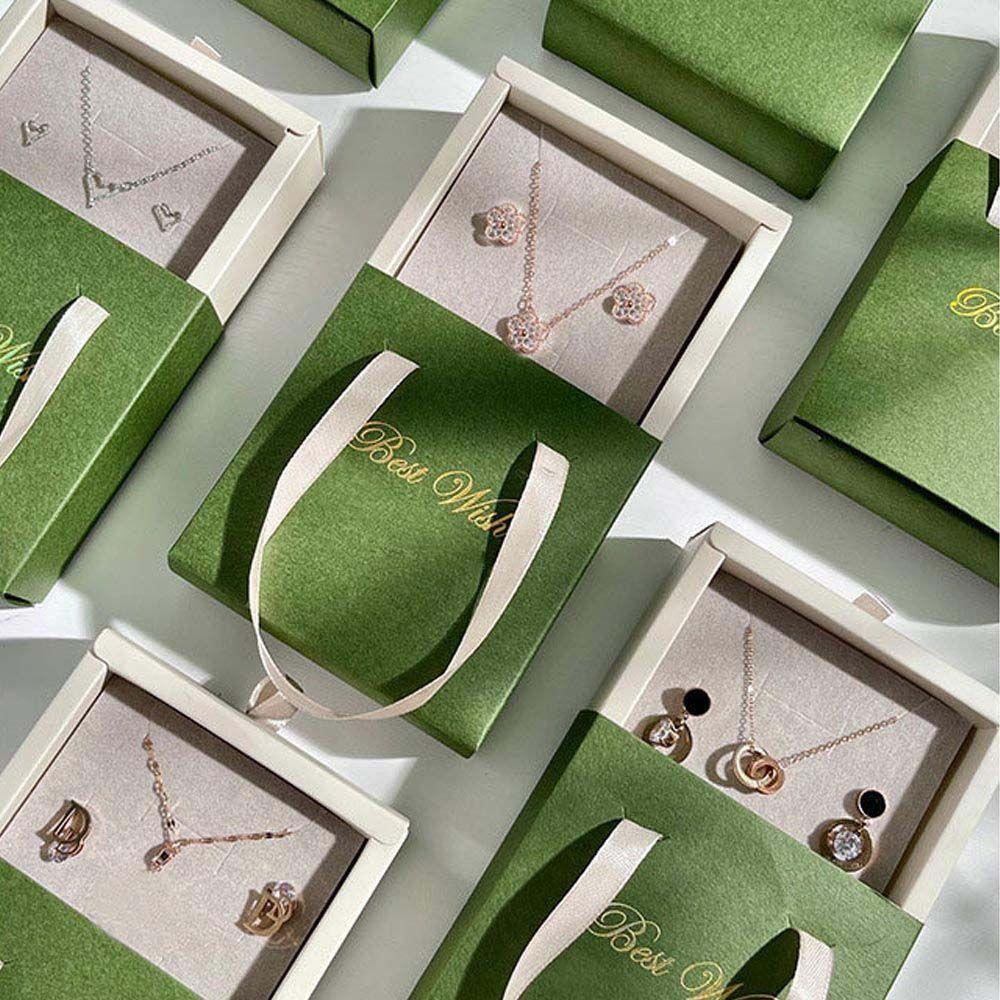 ANEMONE Hộp Đựng Trang Sức Hình Chữ Nhật Màu Sắc Xinh Xắn