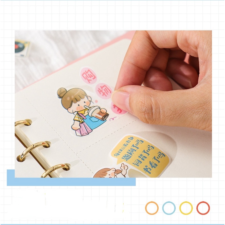 Sticker Dán Trang Trí Sổ Tay Cho Học Sinh