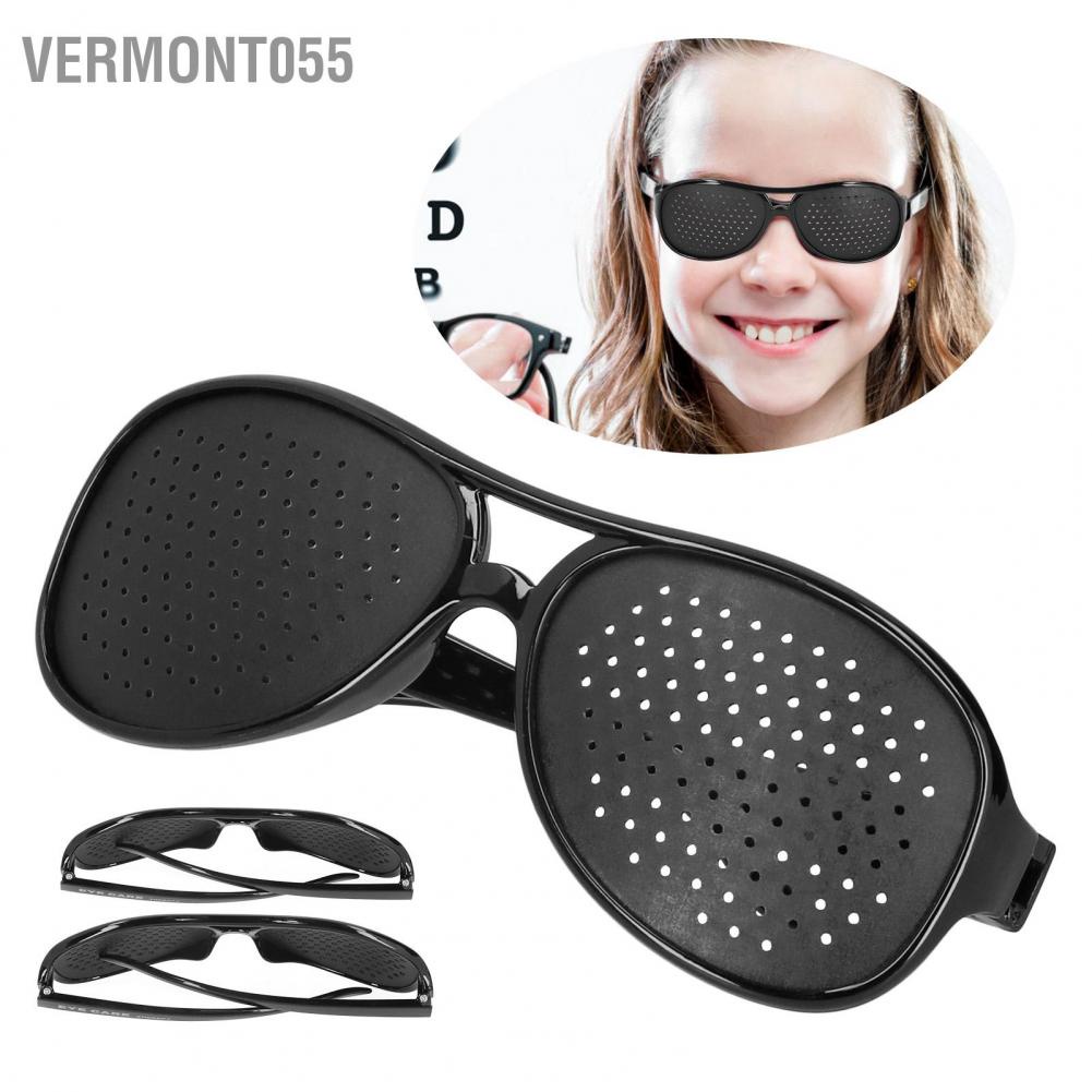 Vermont055 Unisex Vision Care Pinhole Glasses PC Anti Myopia Spectacles Improver