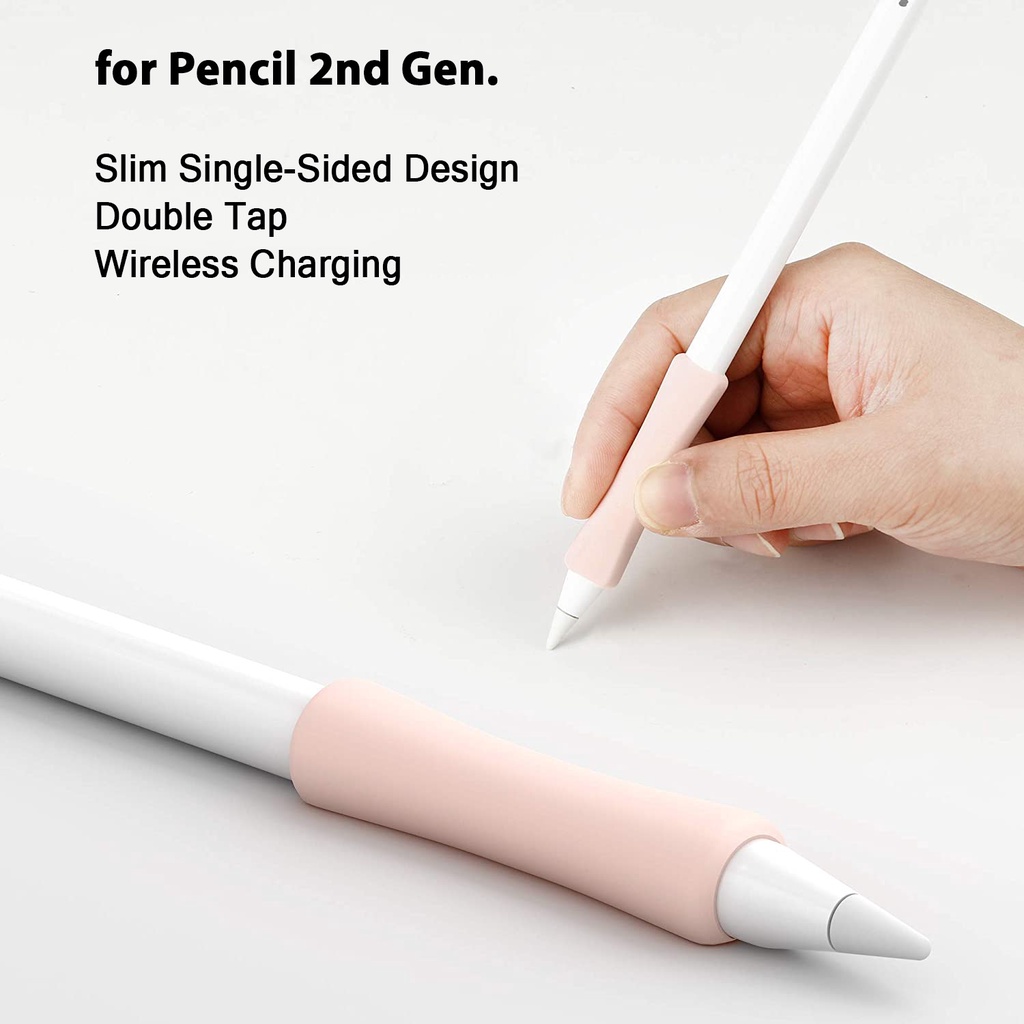 Pencil Grip Holder Giá đỡ bút silicon không trượt tương thích với Apple Pencil 1st 2nd Gen