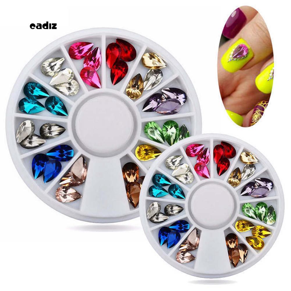 [Hàng mới về] Hộp đá đính móng tay 3D lấp lánh sang trọng