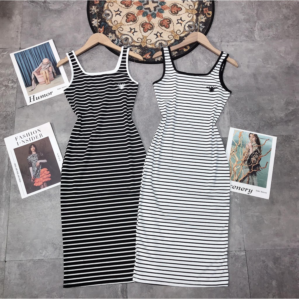 [Mã SKAMA06 giảm 8% tối đa 50K đơn 250K] VÁY 2 DÂY THÊU Oong trên ngực (Kèm ảnh thật,video) | BigBuy360 - bigbuy360.vn