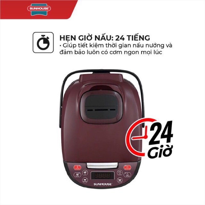 Nồi cơm điện tử 1.8L SUNHOUSE SHD8909