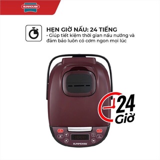 Nồi cơm điện tử 1.8l sunhouse shd8909