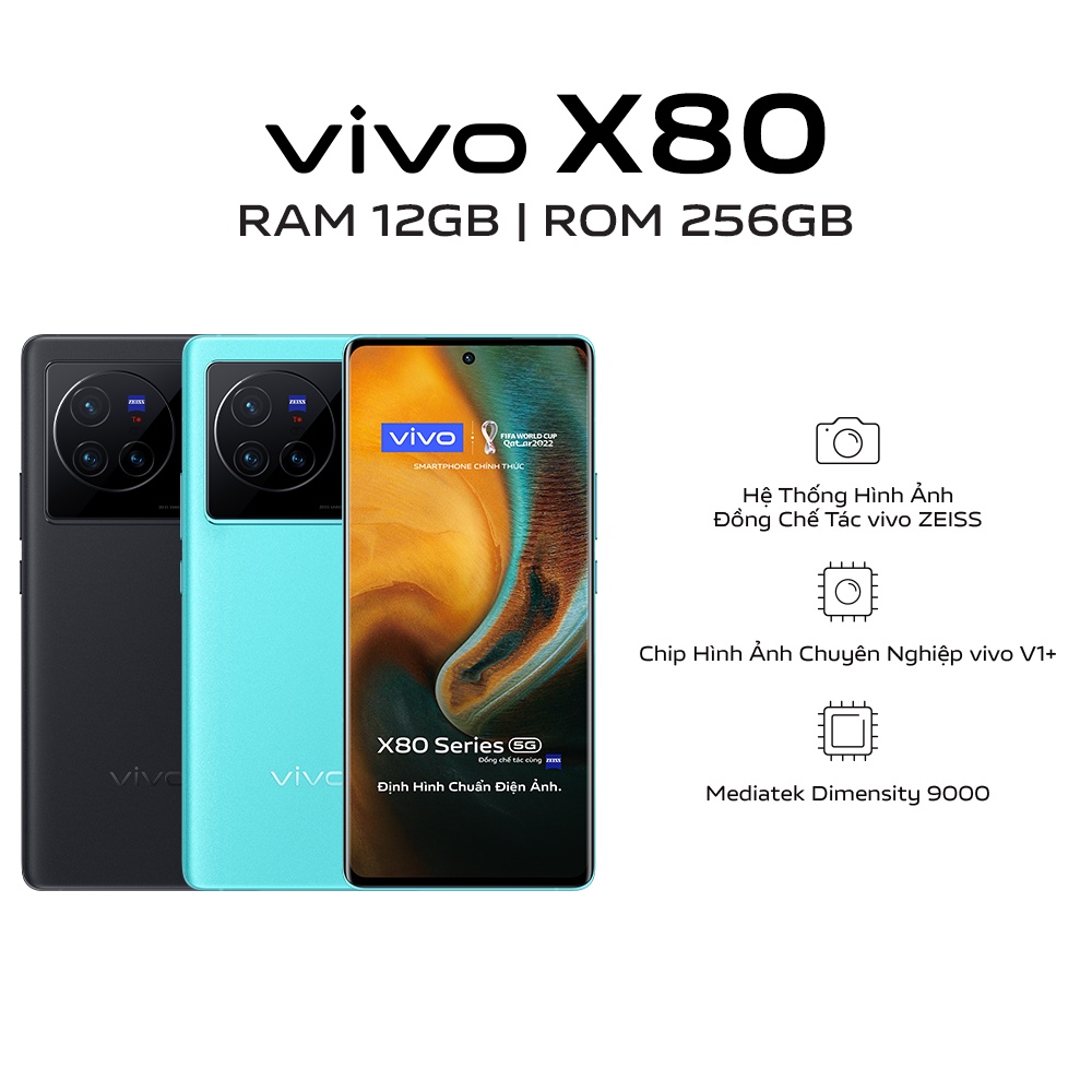 Điện thoại Vivo X80 (12GB/256GB) - Hàng chính hãng