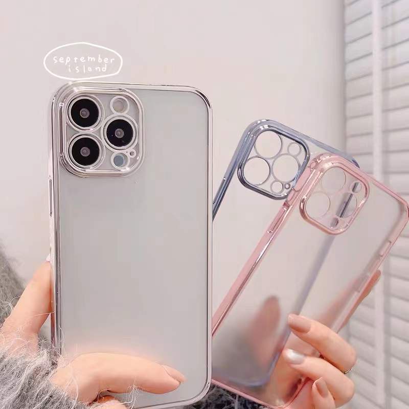 Compatible for iPhone 15 pro max 14 Pro Max Ốp điện thoại điện thoại viền mạ màu 5 màu lựa chọn cho  for iphone 11 / 11 pro/ 11 promax 12/12 mini/12 Pro/12 Pro Max