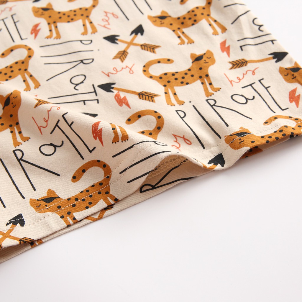 Bộ Áo Tay Ngắn Và Quần Sanlutoz Bằng Cotton Thời Trang Mùa Hè Xinh Xắn Cho Bé Gái