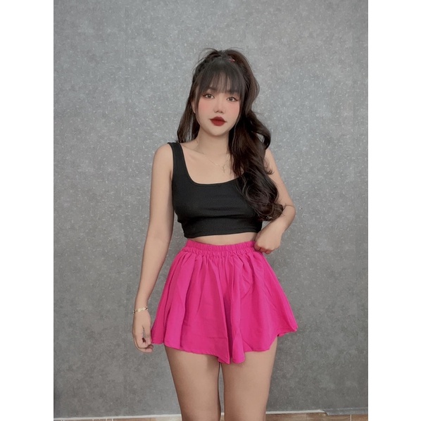 Áo 2 dây bảng lớn croptop