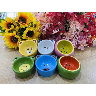 Chén ăn hình mặt thú cho hamster