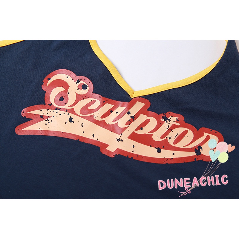 DUNEA Áo Tank Top Hoạ Tiết In Hợp Thời Trang Cho Nữ