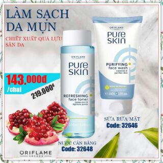 Combo sữa rửa mặt và tone dành cho da mụn