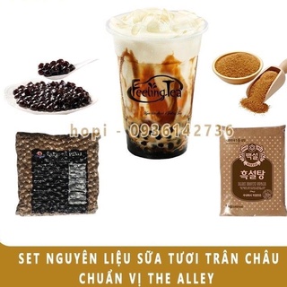 Set nguyên liêu làm trà sữa chân trâu