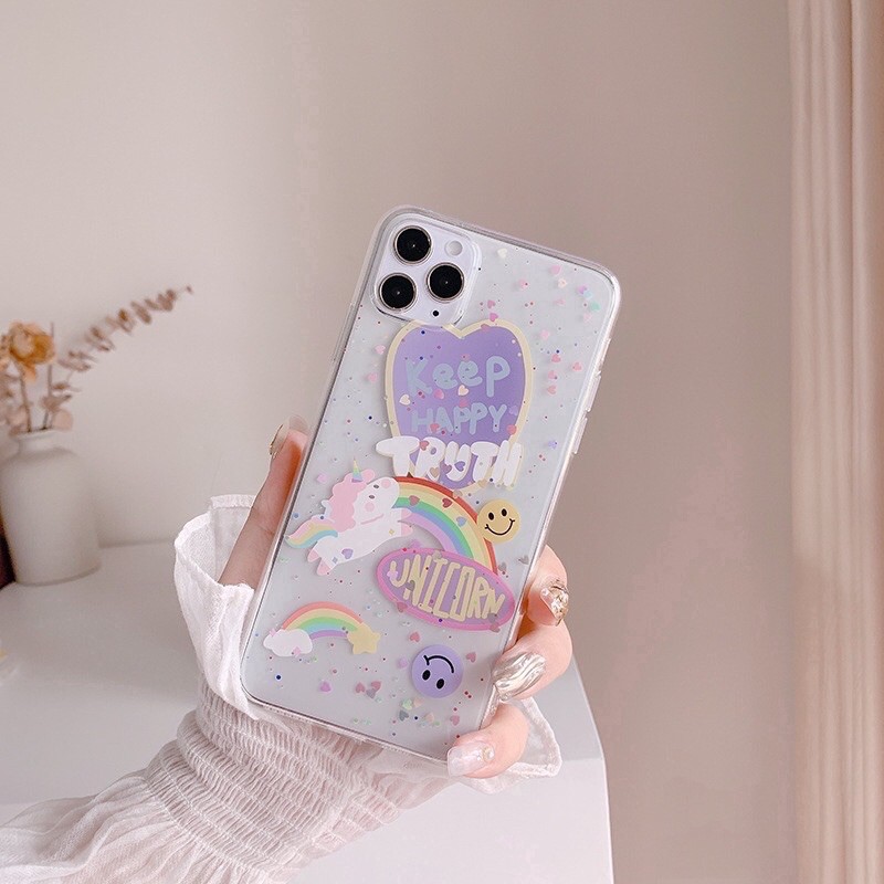 ốp lưng iphone hình unicorn kỳ lân