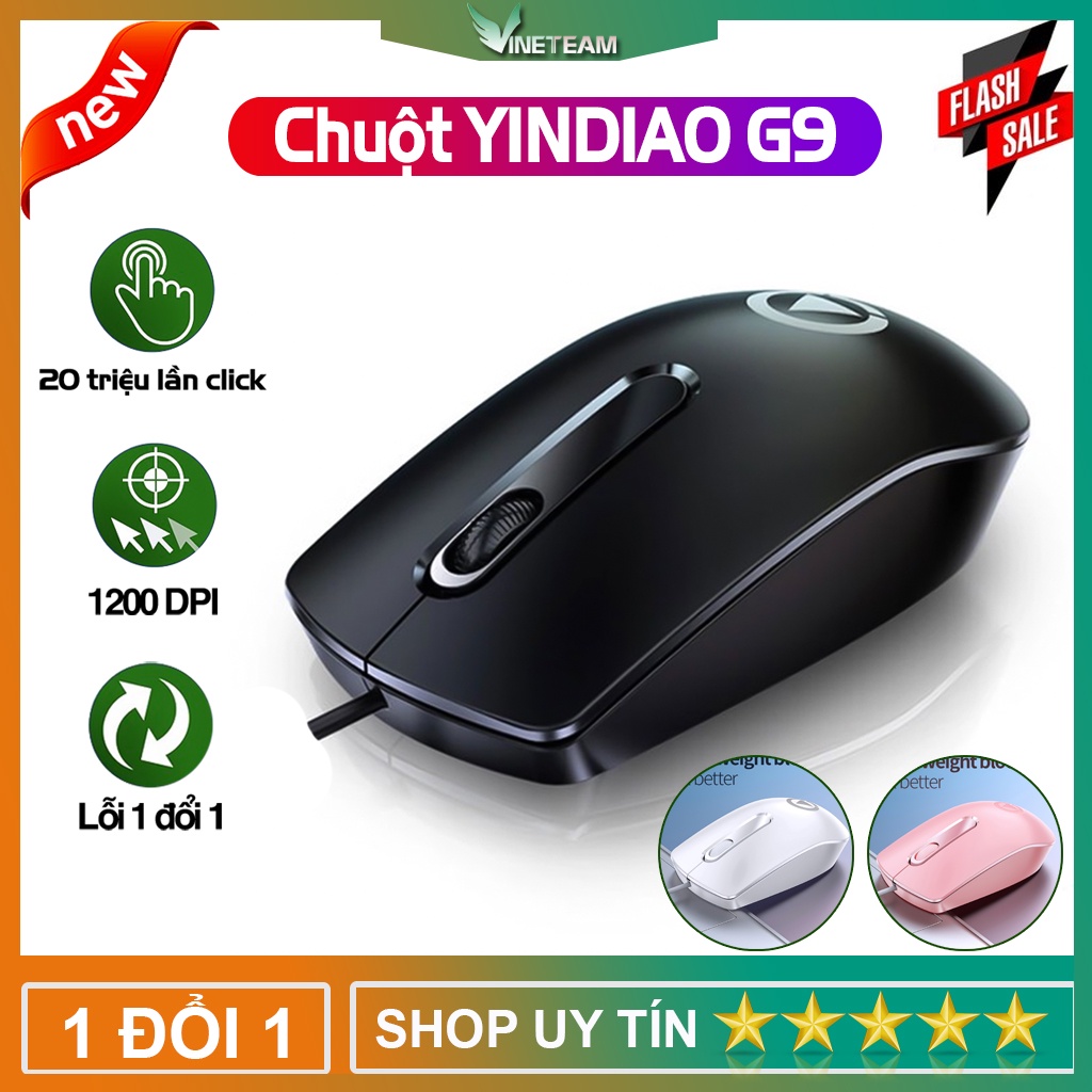 Chuột chuyên game có dây YINDIAO G9 siêu nhạy giá rẻ - hàng nhập khẩu -dc4745