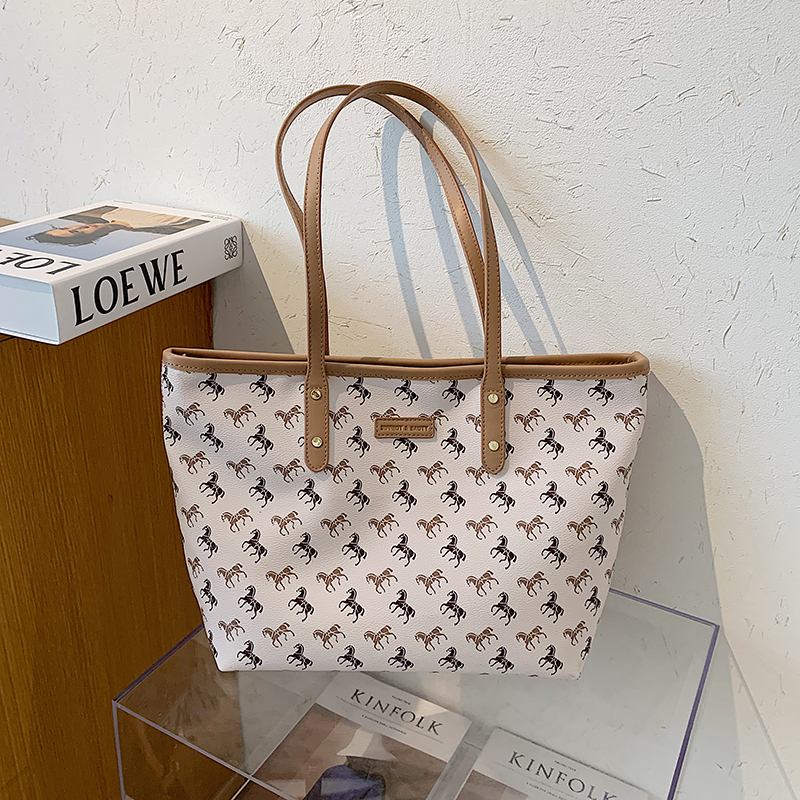 Túi tote IELGY sức chứa lớn in họa tiết thời trang mùa hè cho nữ