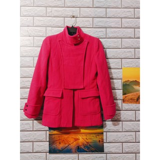 Áo khoác dạ màu hồng sen siêu yêu hàng secondhand size S