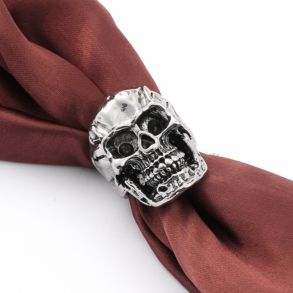 Nhẫn Hình Đầu Lâu Phong Cách Gothic Thời Trang Dành Cho Nam