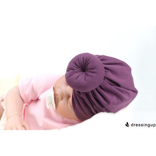 Mũ trùm đầu nhiều màu thiết kế gút búi dễ thương cho em bé