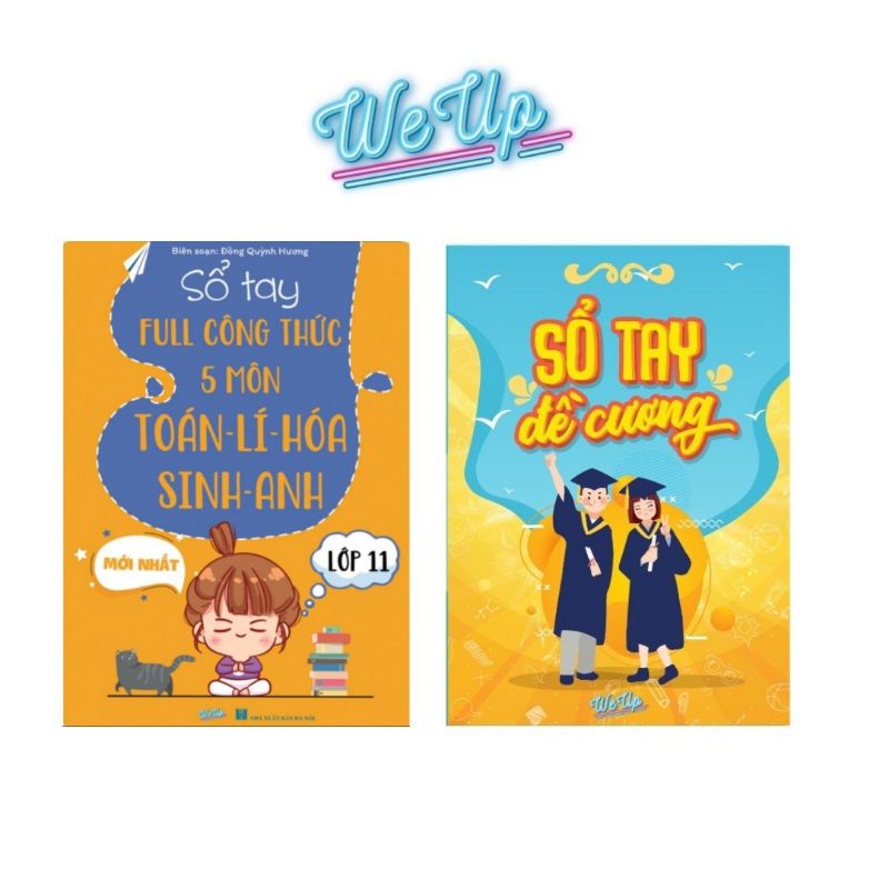 Combo 2 cuốn sổ tay 5 môn toán lí hóa sinh anh lớp 11 và sổ tay đề cương