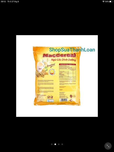 Ngũ cốc dinh dưỡng MacCereal 560g