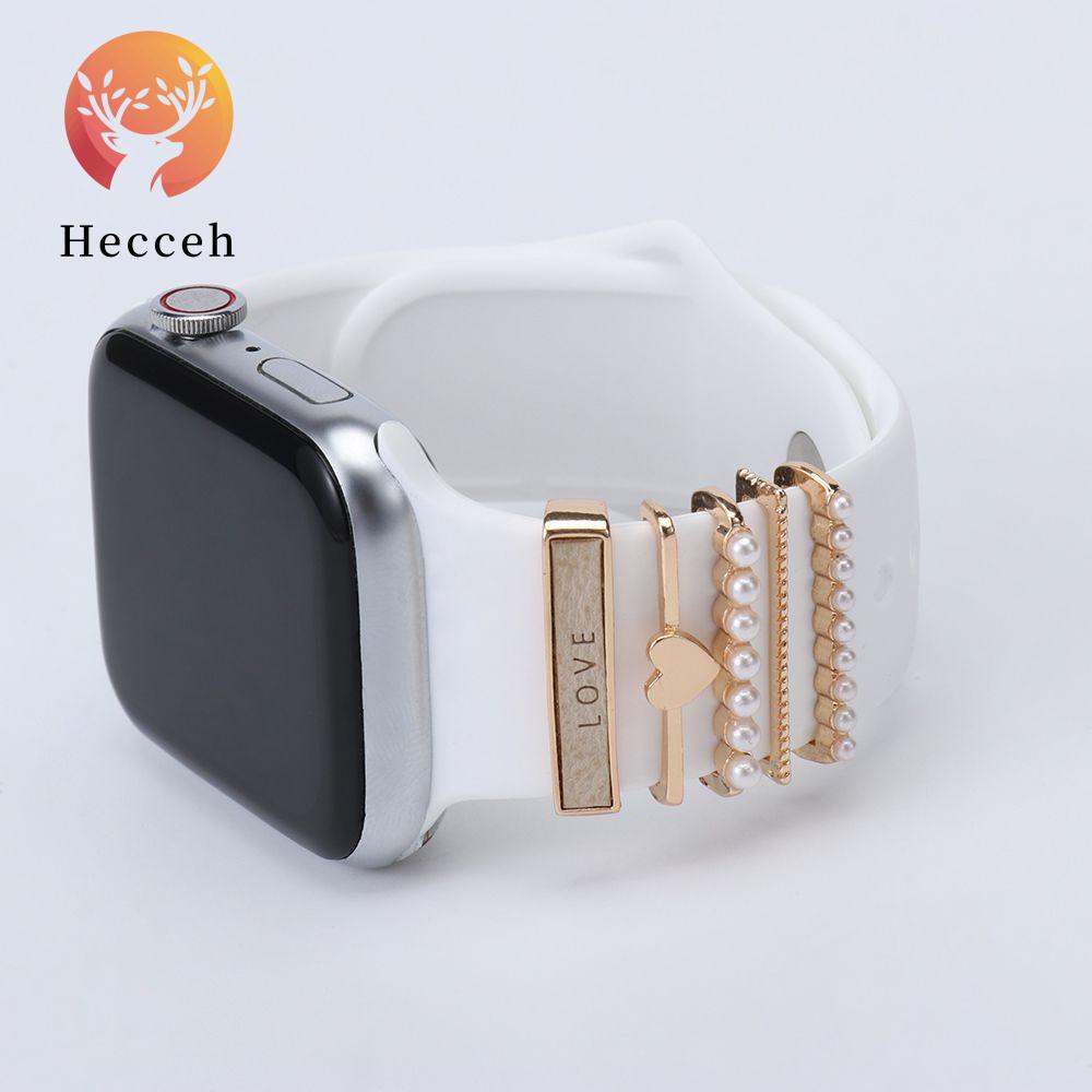 Phụ kiện trang trí dây đeo đồng hồ bằng kim loại đính đá sáng tạo thời trang