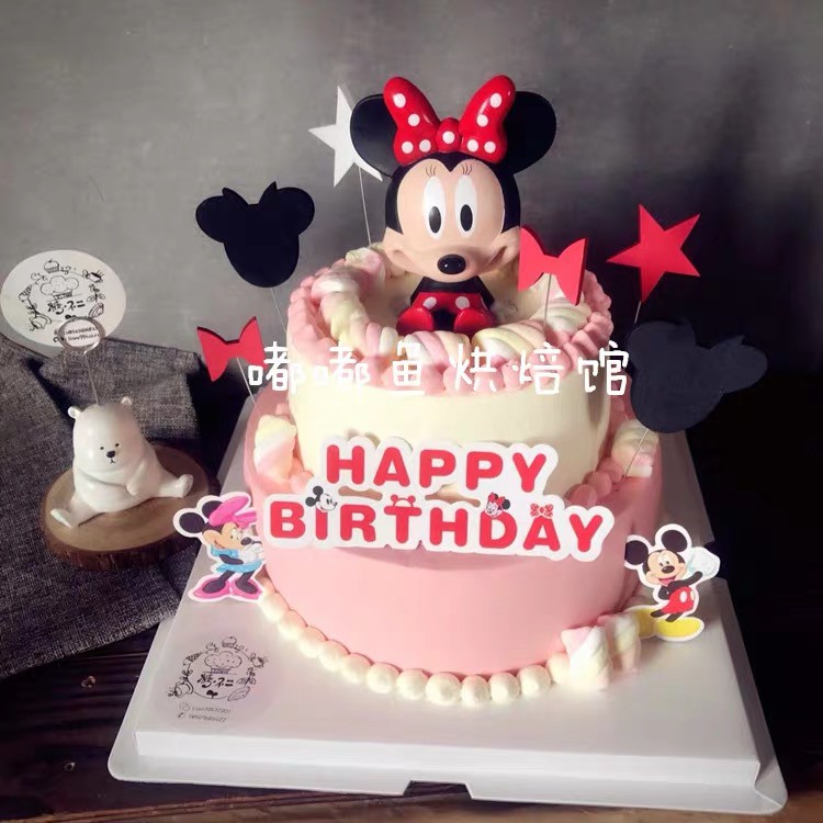 Phụ kiện trang trí Minnie + giá đỡ