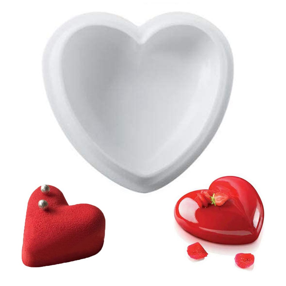 Khuôn silicone làm bánh mousse/món tráng miệng bằng silicone cấp thực phẩm 3d nhiều màu sắc tiện lợi cho nhà bếp