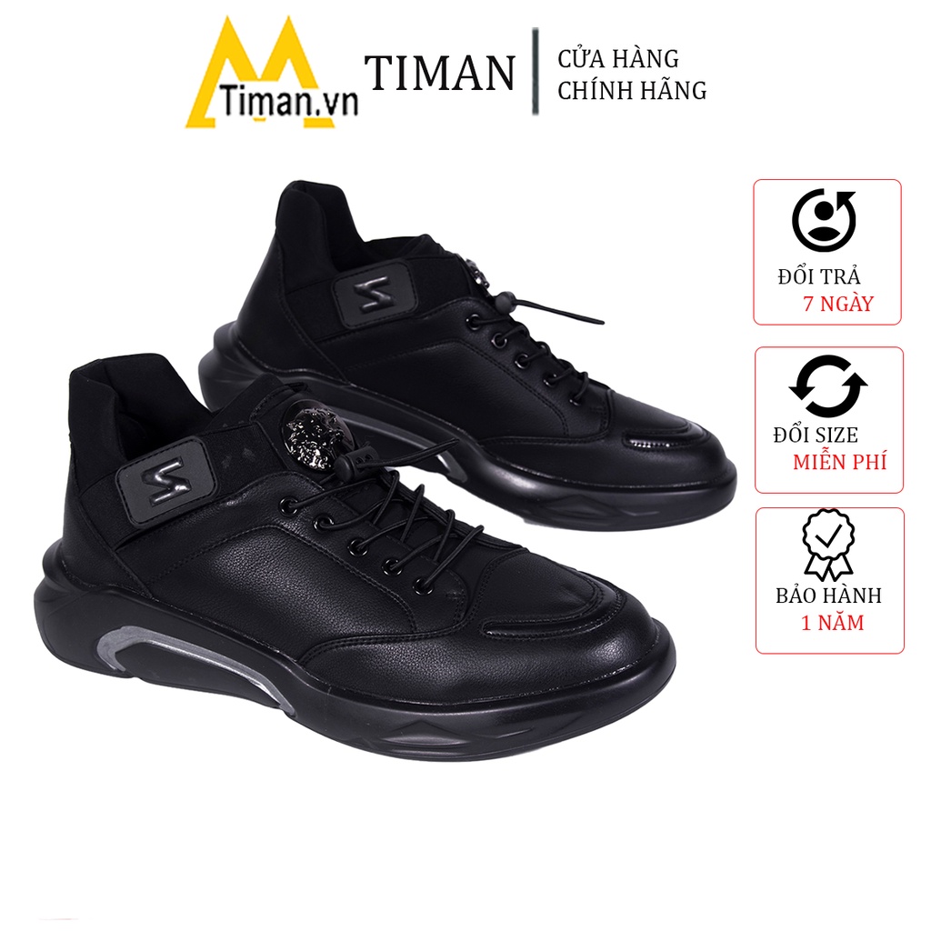 Giày da nam cột dây TIMAN CA06 êm chân sang trọng thời trang bảo hành 1 năm