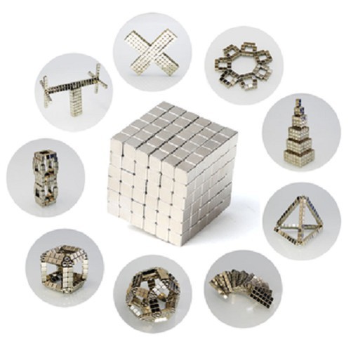 Bộ xếp hình nam châm hình khối 216 khối loại to 5mm Rubic, rubik