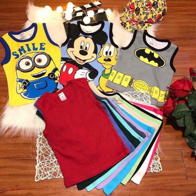 Combo 4 áo ba lỗ cho bé