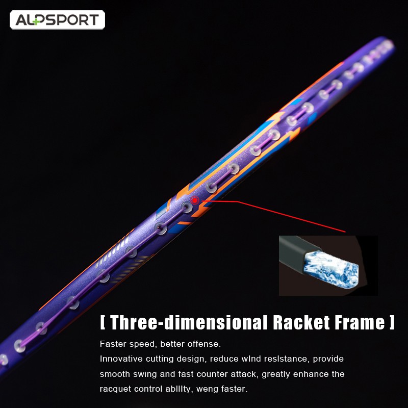 Vợt cầu lông ALPSPORT ALP GJ 10U 52g tối đa 35Lbs 100% sợi carbon siêu nhẹ cao cấp