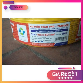 Dây điện gia dụng Trần Phú 2x0,75mm