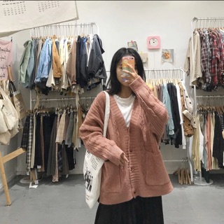 Áo Cardigan len hoạ tiết