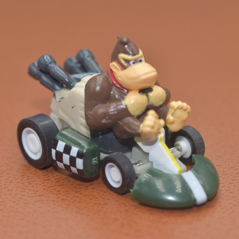 Bộ 6 Mô Hình Nhân Vật Super Mario Bros Kart Pull Back Car Xinh Xắn
