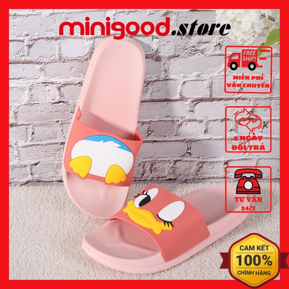 Dép nữ quai ngang chống trơn vịt tình nhân MINIGOOD