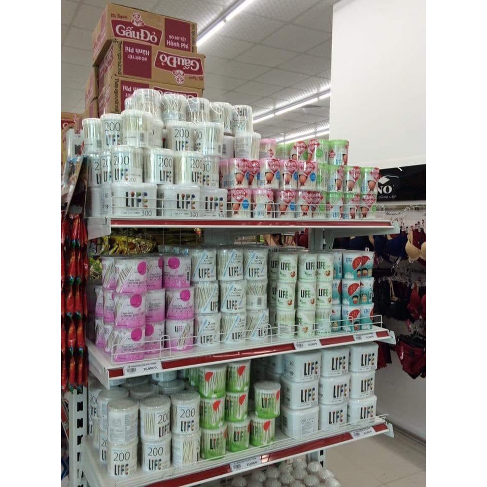 Tăm bông kháng khuẩn Life sơ sinh trẻ em người lớn ( nhập khẩu Nhật )