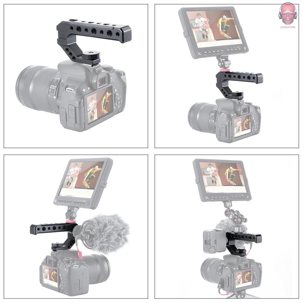 Tay Cầm Máy Ảnh Bằng Hợp Kim Nhôm UURig R005 Lỗ Vít 1/4 Inch 3/8 Inch 3 Lỗ Thông Dụng