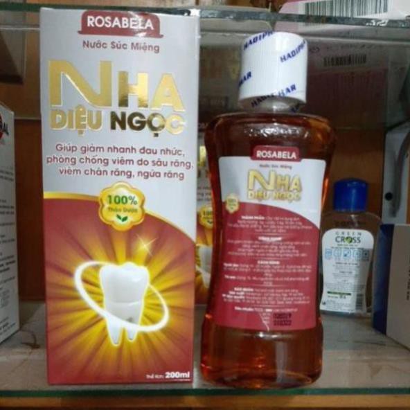 Nha diệu ngọc  nước súc miệng chống sâu răng chai  200ml