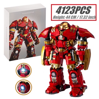 Đồ chơi Lắp ráp Mô hình V5004 người Sắt Hulkbuster Iron Man Marvels Avengers MK44 Ironman Anit-Hulk Robot Superheroes