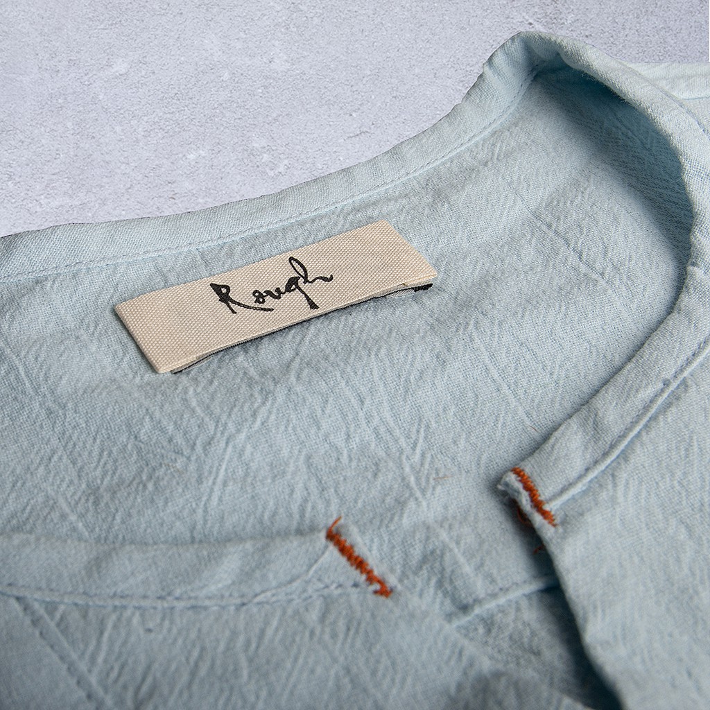 Áo nam cộc tay vải linen Rough