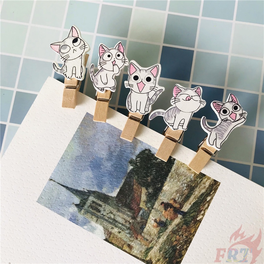 Set 10 Kẹp Gỗ Mini 3.5x0.7cm Dùng Trang Trí Thủ Công