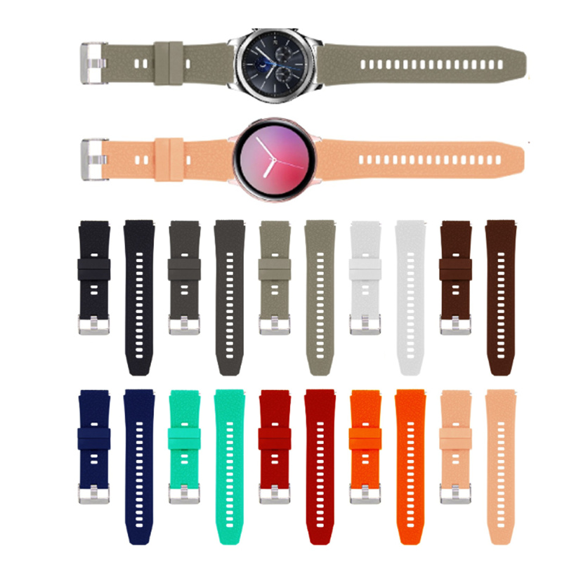 High Quality Rubber 22mm 20mm Watch Band For Garmin Watch Active VENU 2 SQ Vivomove 3 HR Luxe style Move3 Approach S40 Waterproof Silicone Bracelet Replace Strap