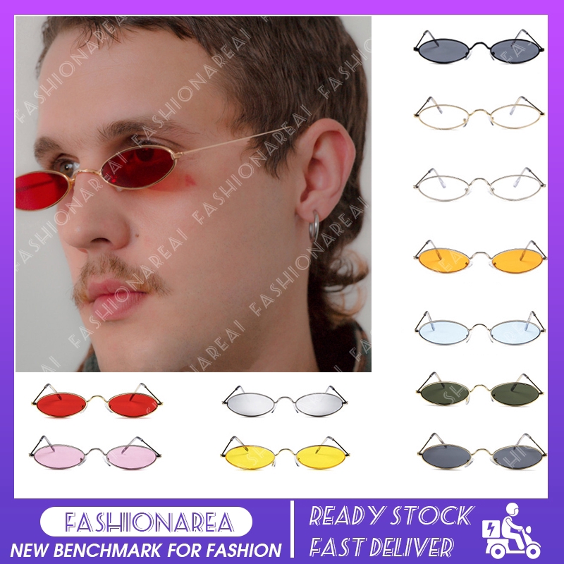 Kính Mát Gọng Oval Phong Cách Retro Thời Trang