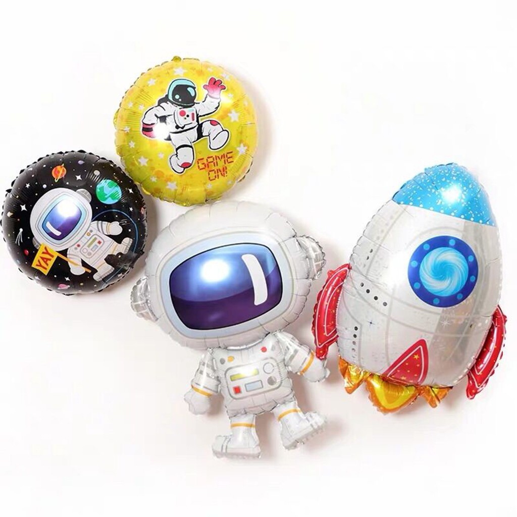 Bong bóng bay lá nhôm hình hành tinh dùng trang trí tiệc sinh nhật